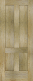 Flat  Panel   Washington  Poplar  Doors